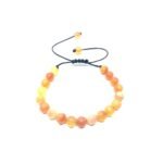 Carnelian Braided Bead Bracelet
