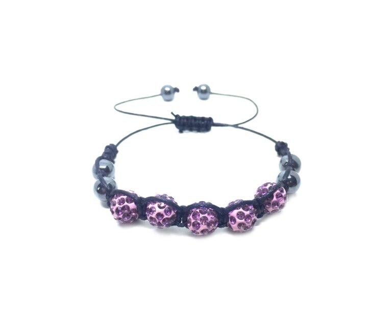 Crystal Braided Bead Bracelet
