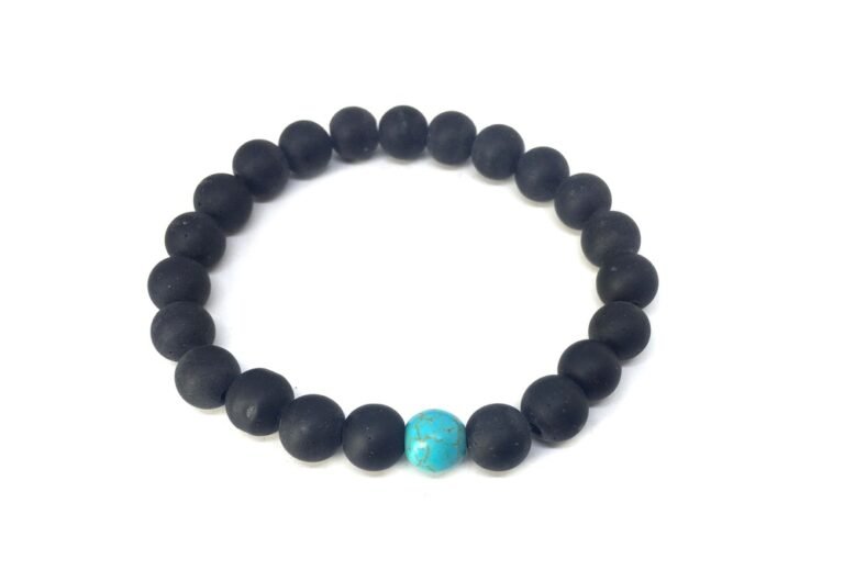 Black bead Matching Relationship Bracelets
