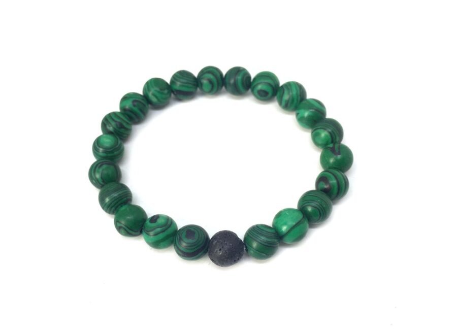 Malachite bead His And Hers Friendship Bracelets