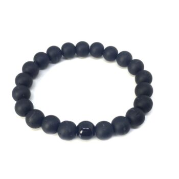 black bead Unisex Bracelets For Couples