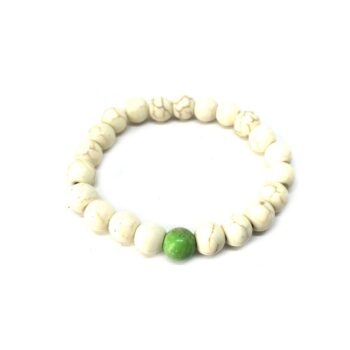 howlite bead His And Hers Beaded Bracelets