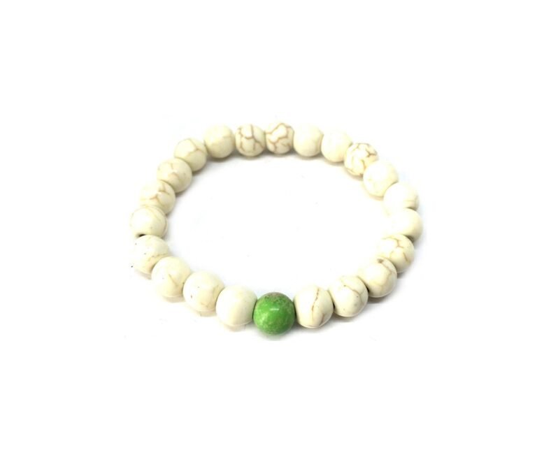 howlite bead His And Hers Beaded Bracelets
