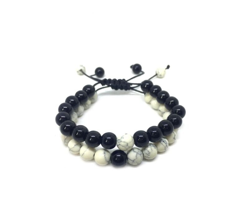 Black And White Bracelets For Couples