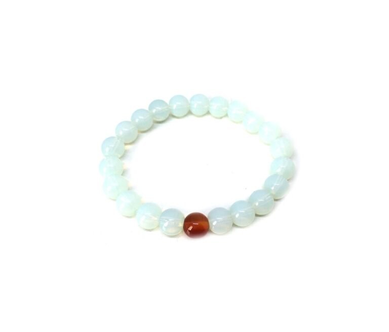 Opal bead Couple Bracelets Long Distance Relationship