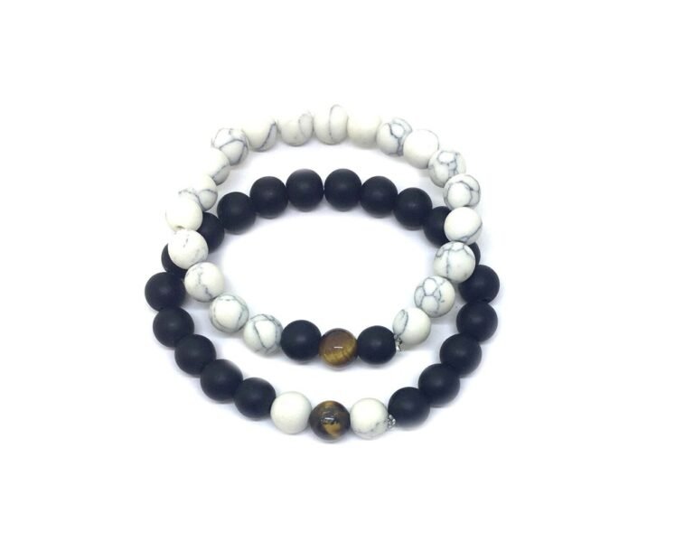 Black And White Distance Bracelets