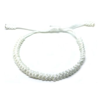 White Macrame Bracelet
