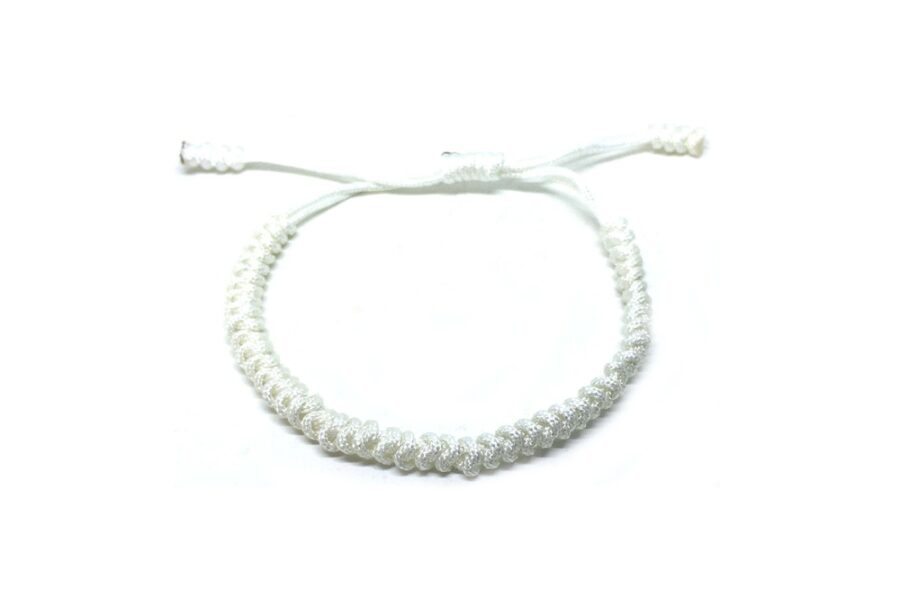 White Macrame Bracelet
