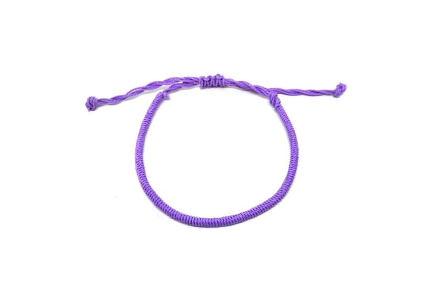 Purple Macrame Bracelet