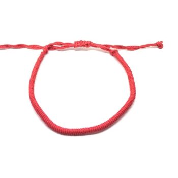 Red Macrame Bracelets