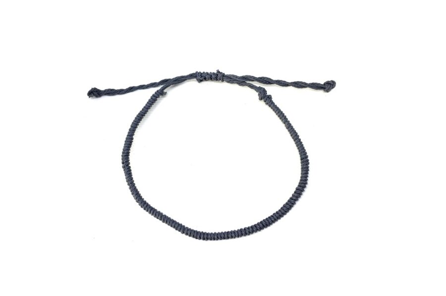 Gray Macrame Bracelet