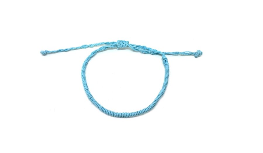 Blue Macrame Bracelet