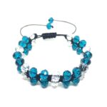 Macrame Blue Crystal Bracelet