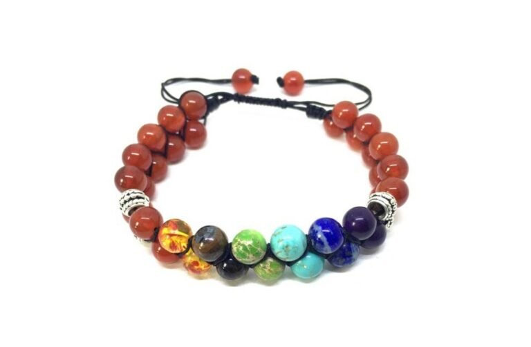 Macrame Chakra Wrap Bracelet