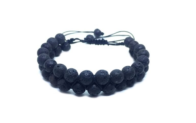 Macrame Lava Stone Bracelet