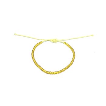 yellow Glass Seed Bead Bracelets
