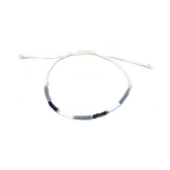 white Seed Bead Bracelet