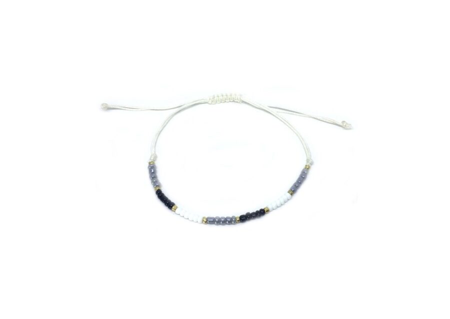 white Seed Bead Bracelet