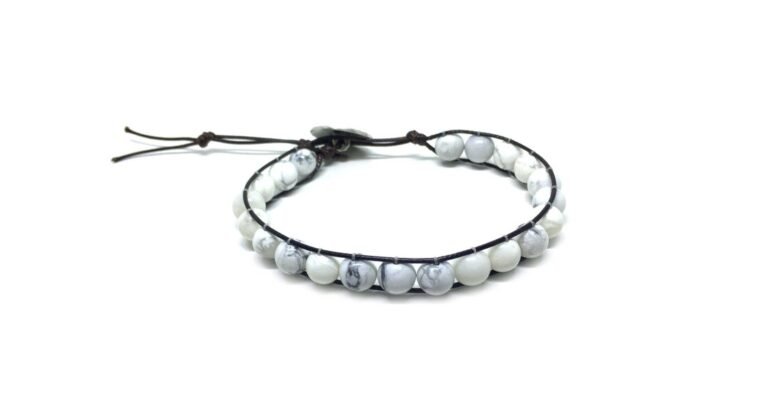 Howlite Wrap Bracelet