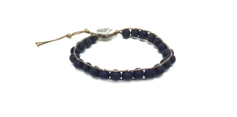 Lava Stone Wrap Bracelet