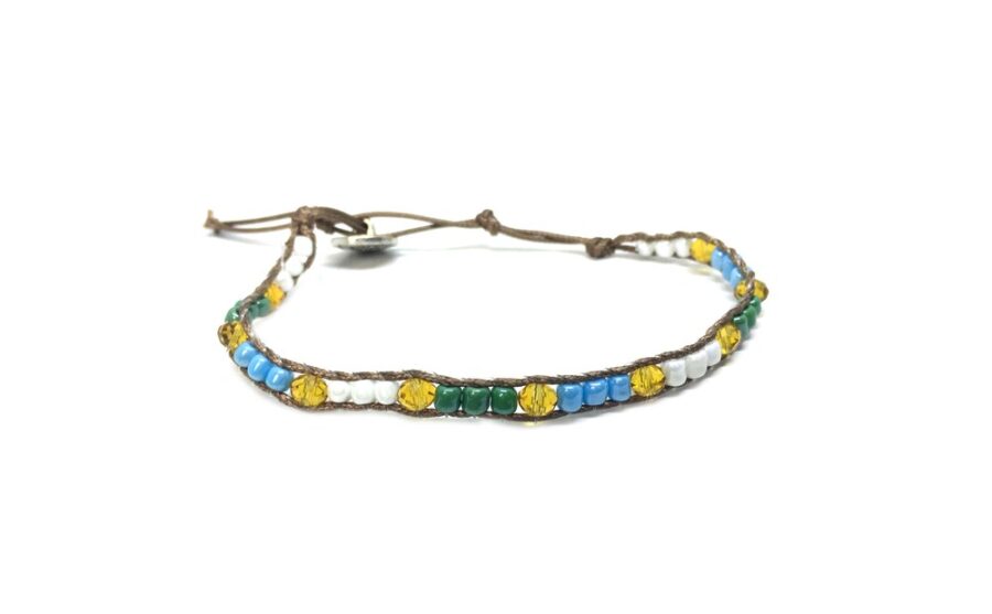 Multicolor Crystal Wrap Bracelet