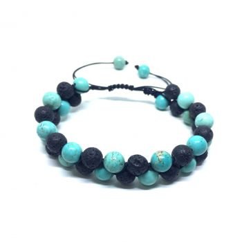 Turquoise Lava Stone Bracelet