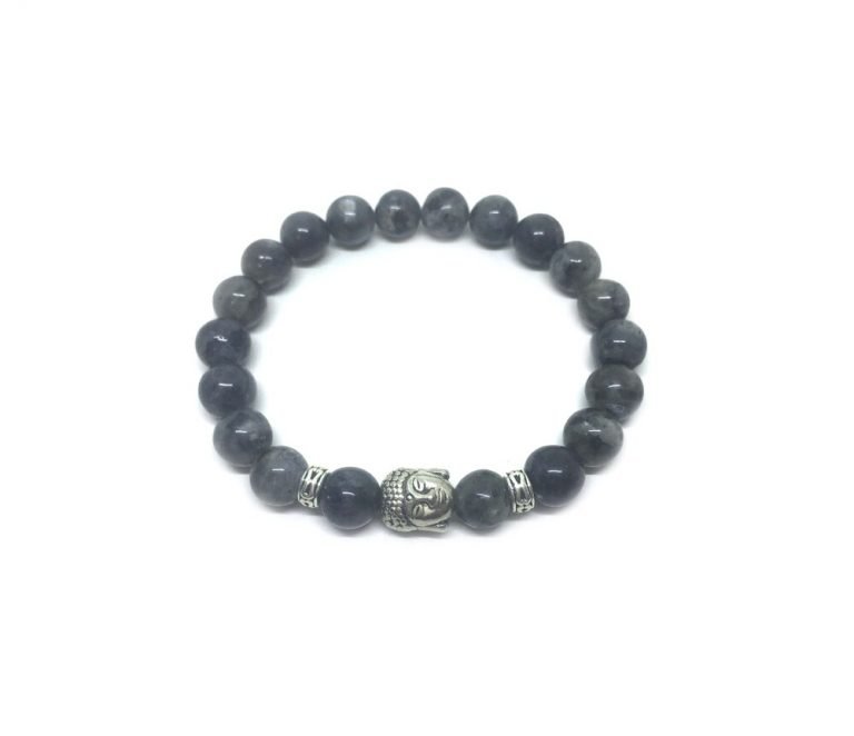 Black Buddha Bead Bracelet