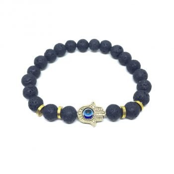 Lava Hamsa Bracelet