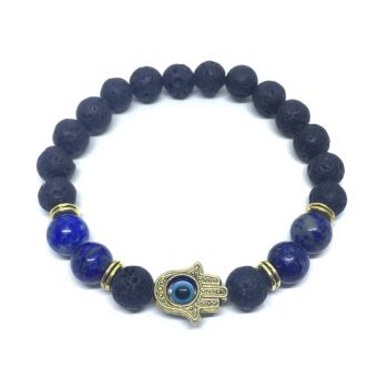 Lapis Lazuli Hamsa Bracelet