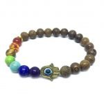 Hamsa Hand Chakra Bracelet