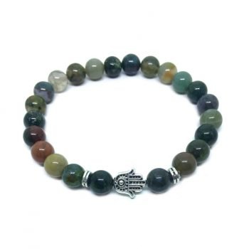 Agate Hamsa Bracelet