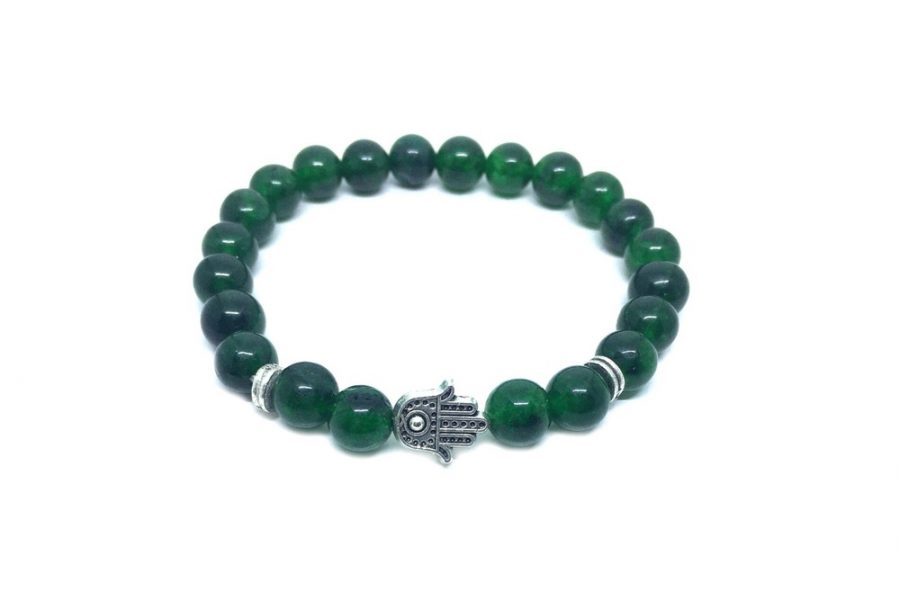 Green Hamsa Bracelet