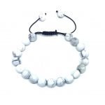 Adjustable Howlite Bracelet