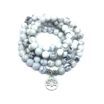 Howlite Mala Bracelet