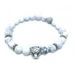 Howlite Bead Leopard Bracelet