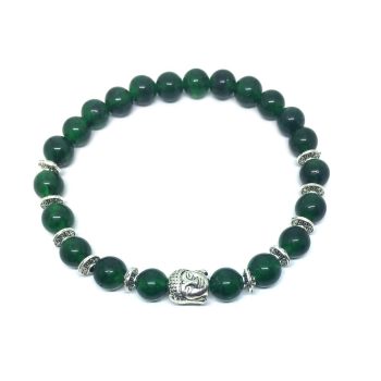 Buddha Natural Jade Bead Bracelet