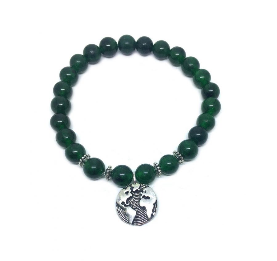 Jade Earth Charm Bracelet