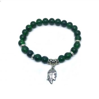 Jade Jesus Charm Bracelet