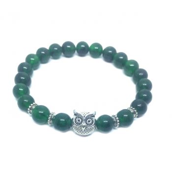 Jade Owl Bracelet