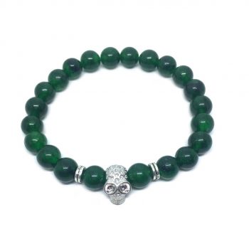 Jade Skull Bracelet