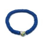 Heart Enamel Heishi Bracelet