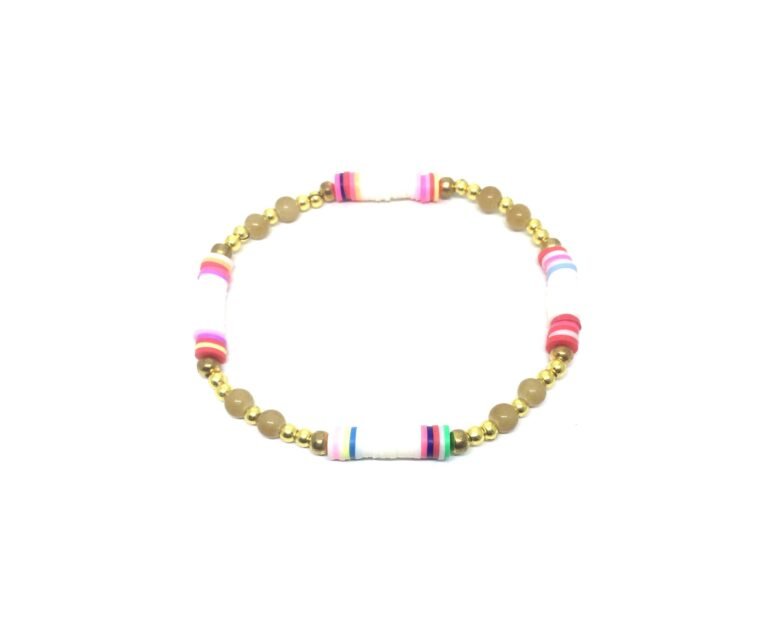 Polymer Clay Bead Bracelet
