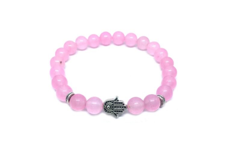 Rose Quartz Hamsa Bracelet