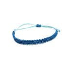 Braided Blue Wax String Waterproof Bracelet