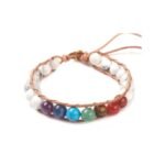 7 Chakra Bracelet With Howlite Stones