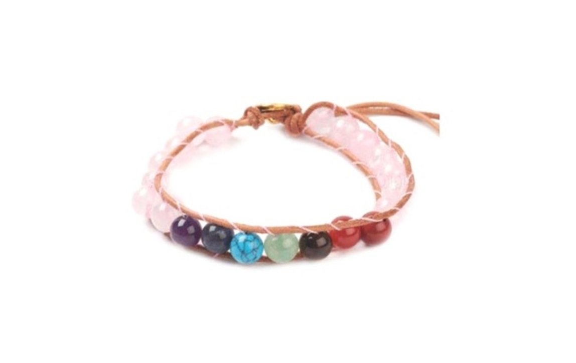 Rose Quartz Chakra Bracelet