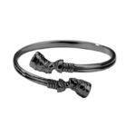 ZNEF-003 Black Nefertiti Cuff Bracelet