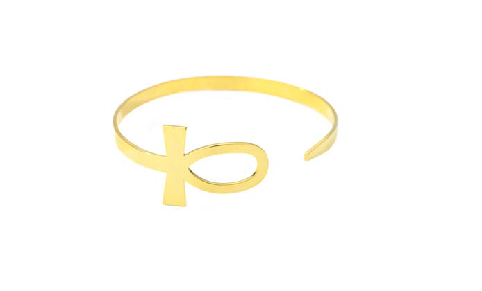 Gold Nefertiti Cuff Bracelet