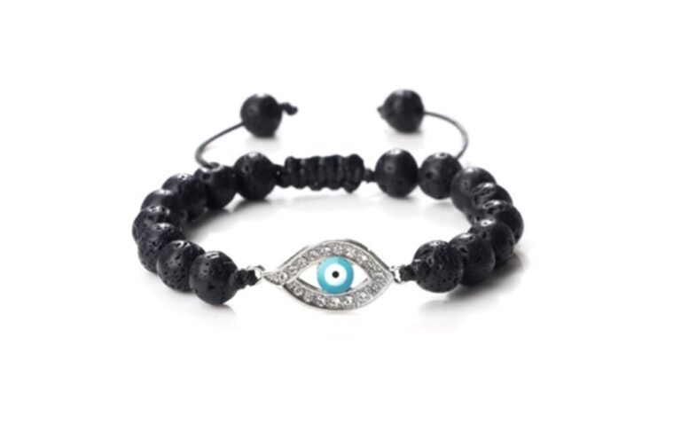 Lava Evil Eye Bracelet