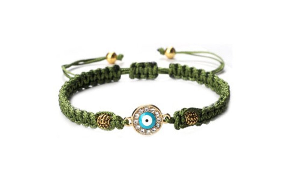 Green Evil Eye Bracelet